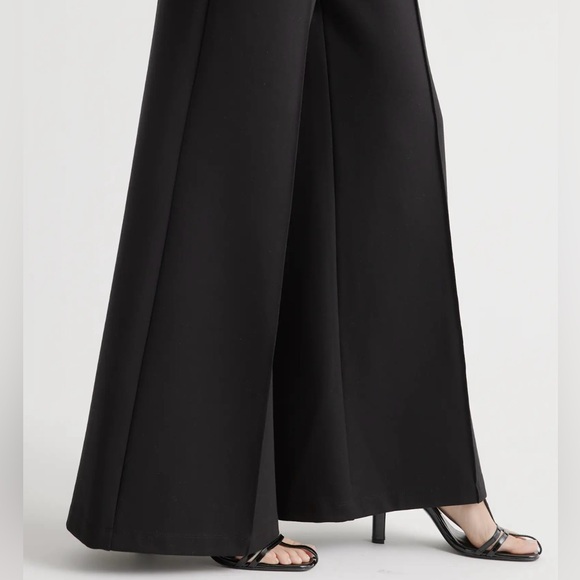 Quince Ultra-Stretch Super Wide Leg Ponte Ankle Pants Sz Small NWT - Picture 7 of 8